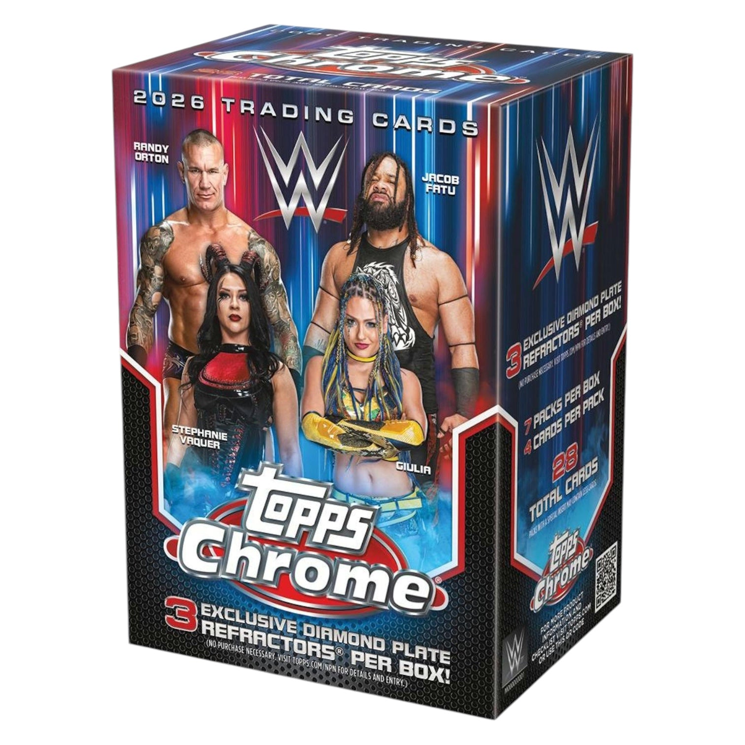 2026 Topps Chrome WWE Wrestling Blaster Box (4/17)