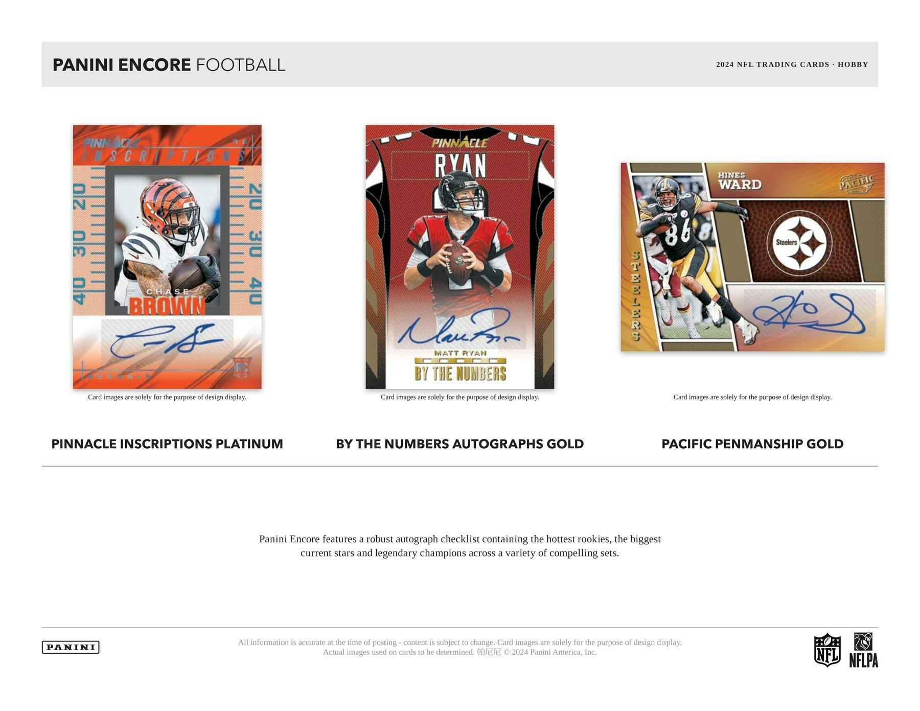 2024 Panini Encore Football Hobby Box (Pinnacle/Pacific)