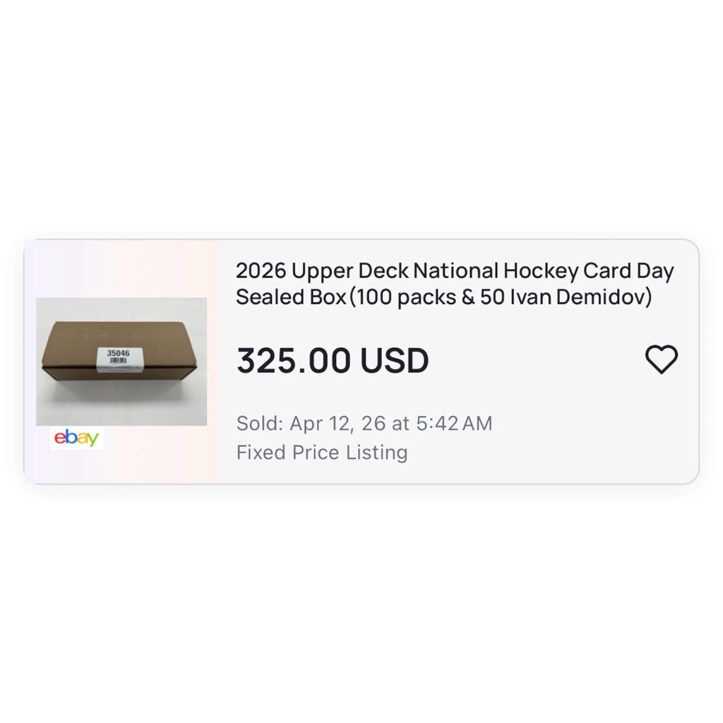 2026 Upper Deck National Hockey Card Day Packs (100ct Bundle + 50 Ivan Demidov)