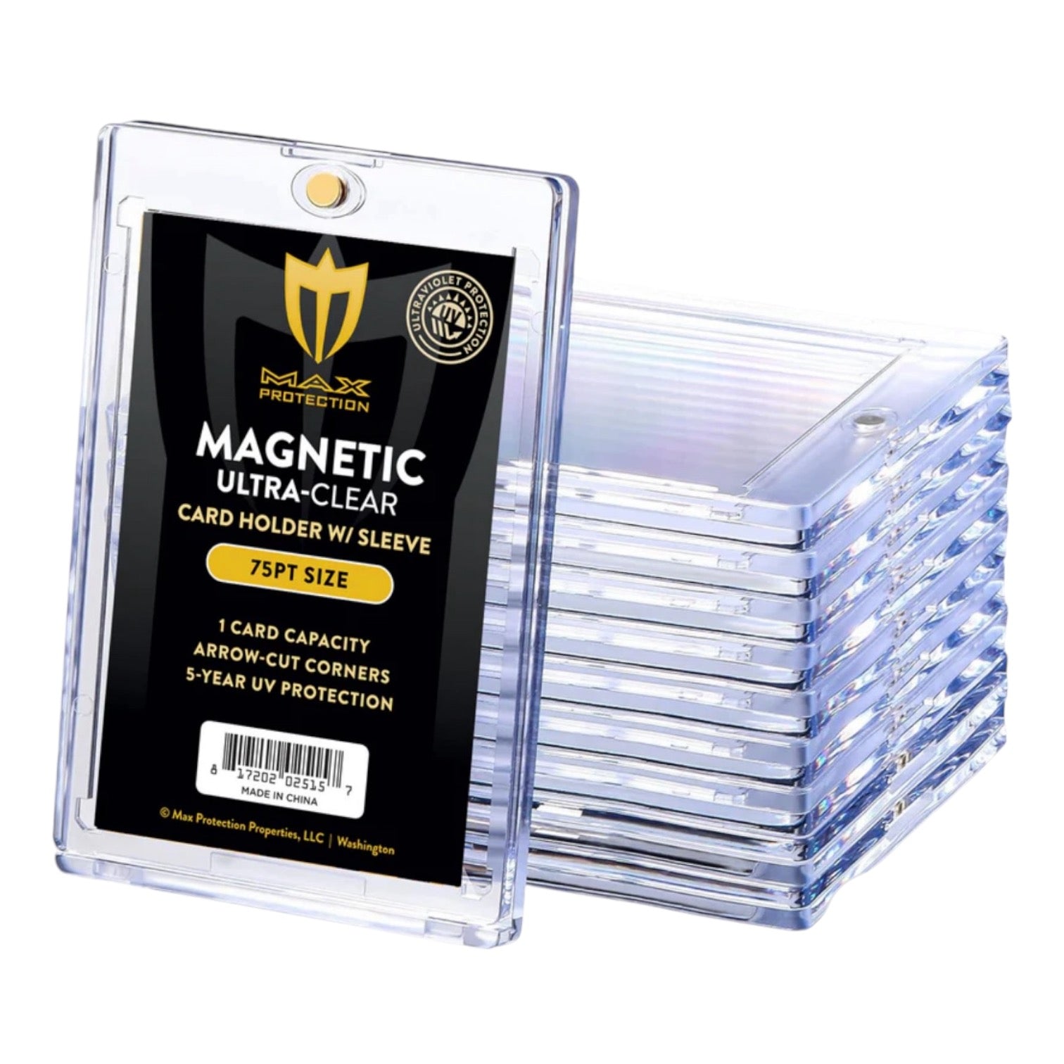 Max Pro Ultra Clear 75pt Magnetic Card Holder