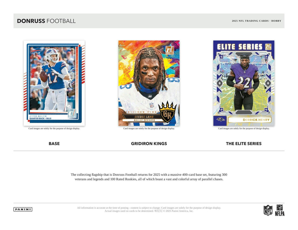 2025 Panini Donruss Football Hobby Box (9/17)