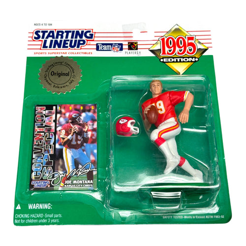 1995 Kenner Starting Lineup Joe Montana Chiefs Retirement Figure w/ Card (NEW)