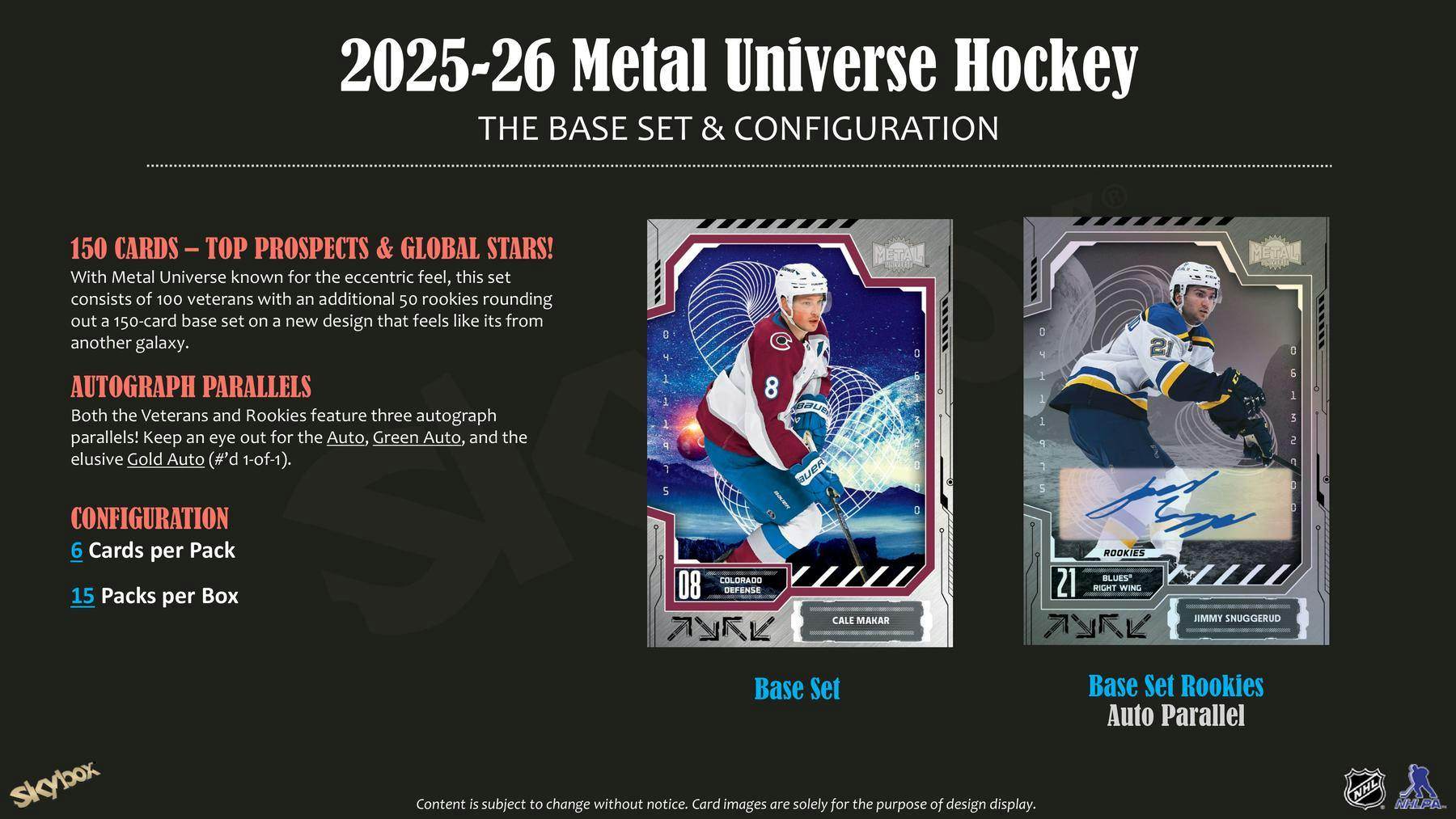 2025-26 Upper Deck Skybox Metal Universe Hockey Hobby Box