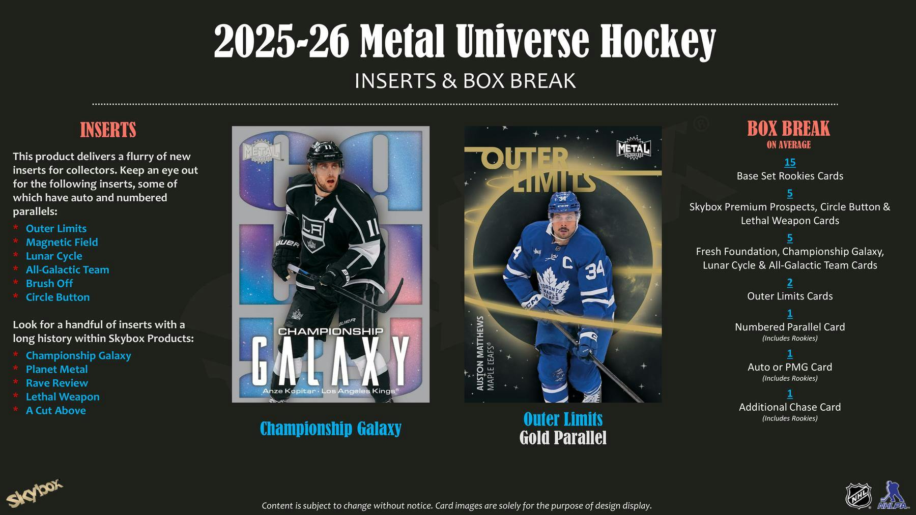 2025-26 Upper Deck Skybox Metal Universe Hockey Hobby Box