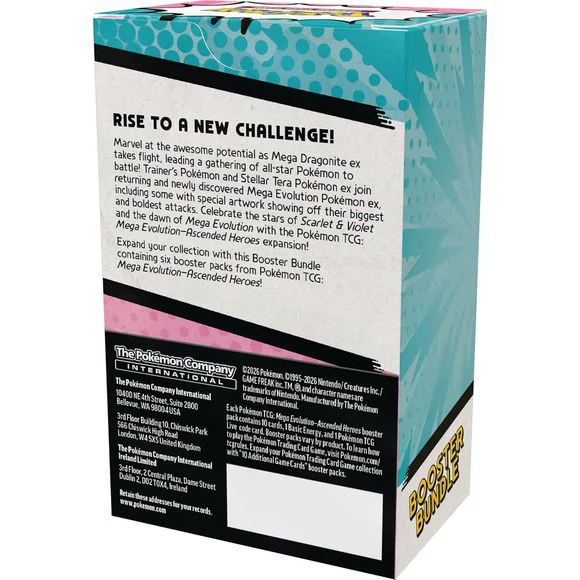 Pokémon TCG: Mega Evolution - Ascended Heroes Booster Bundle