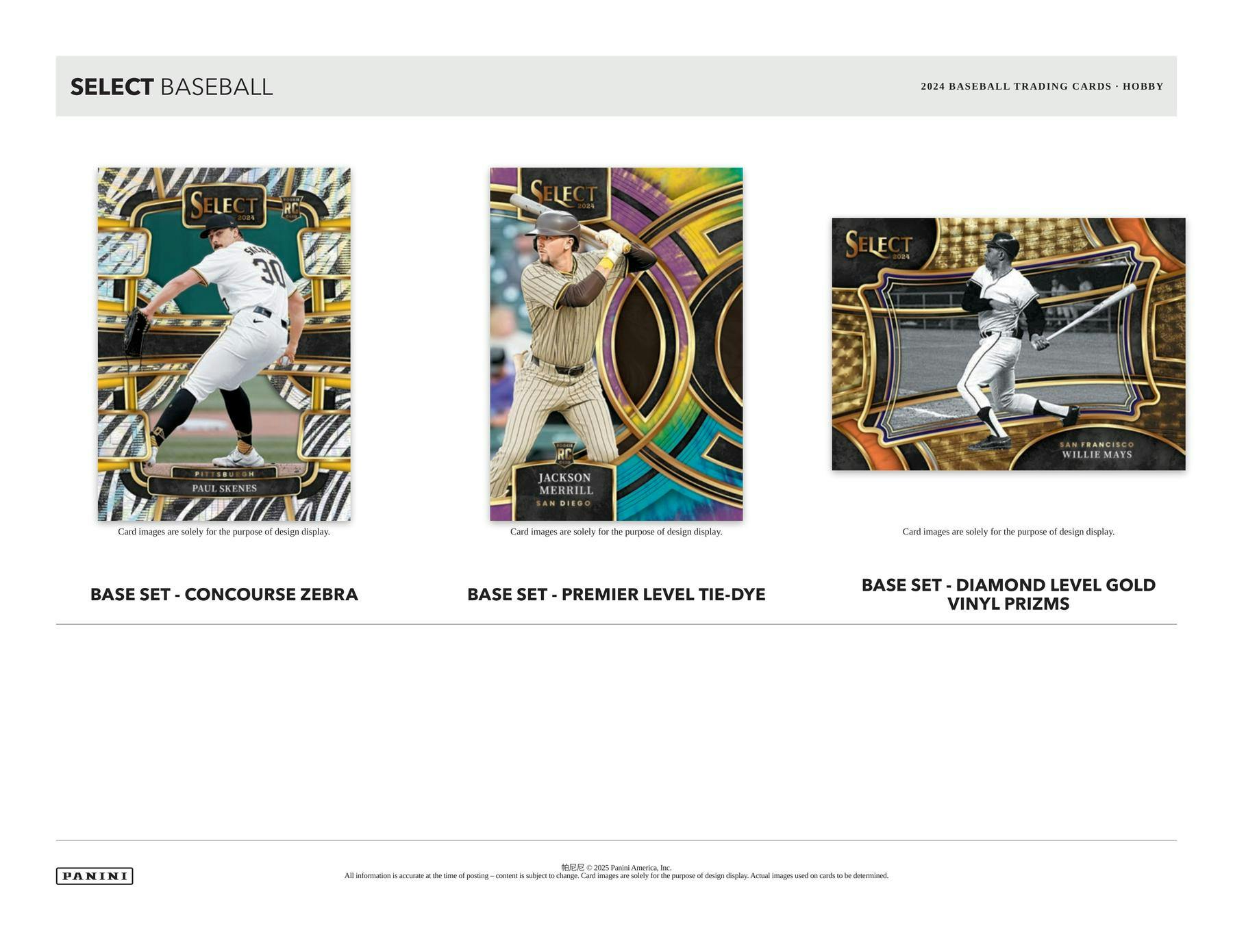 2024 Panini Select Baseball Hobby Pack (4/9)