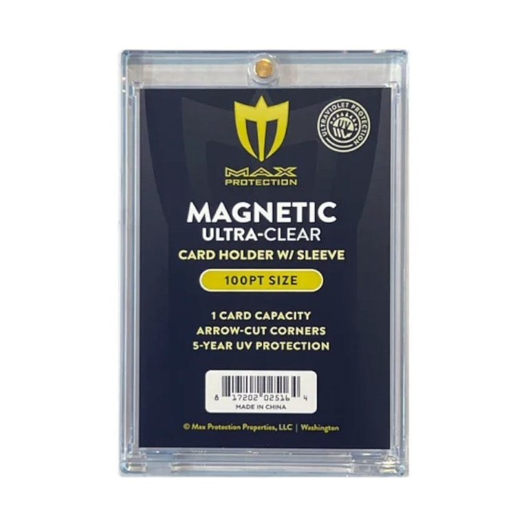 max pro card sleeves Max Pro Ultra Clear 100pt Magnetic Card Holder