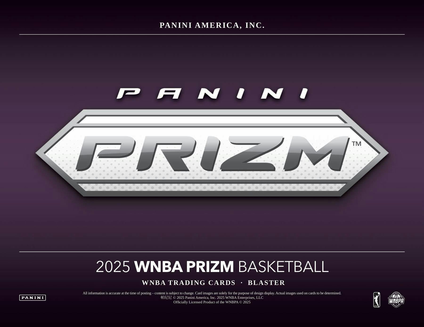 2025 Panini Prizm WNBA Basketball Blaster Box (Ice Prizms!) (2/9/26)