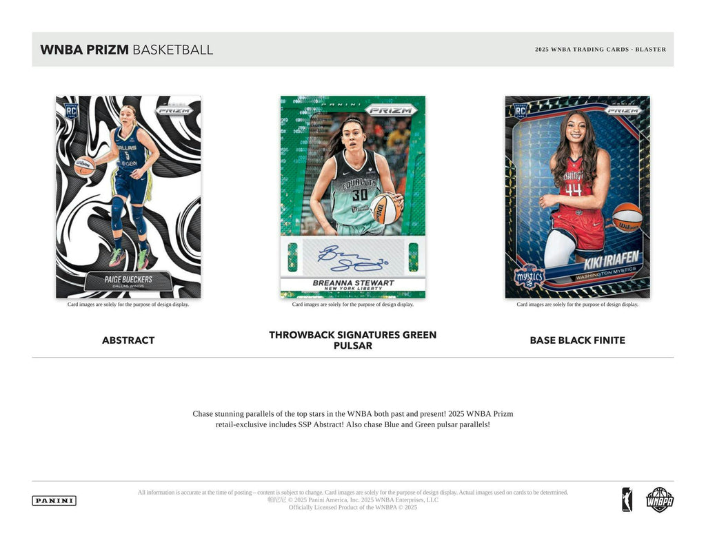 2025 Panini Prizm WNBA Basketball Blaster Box (Ice Prizms!) (2/9/26)