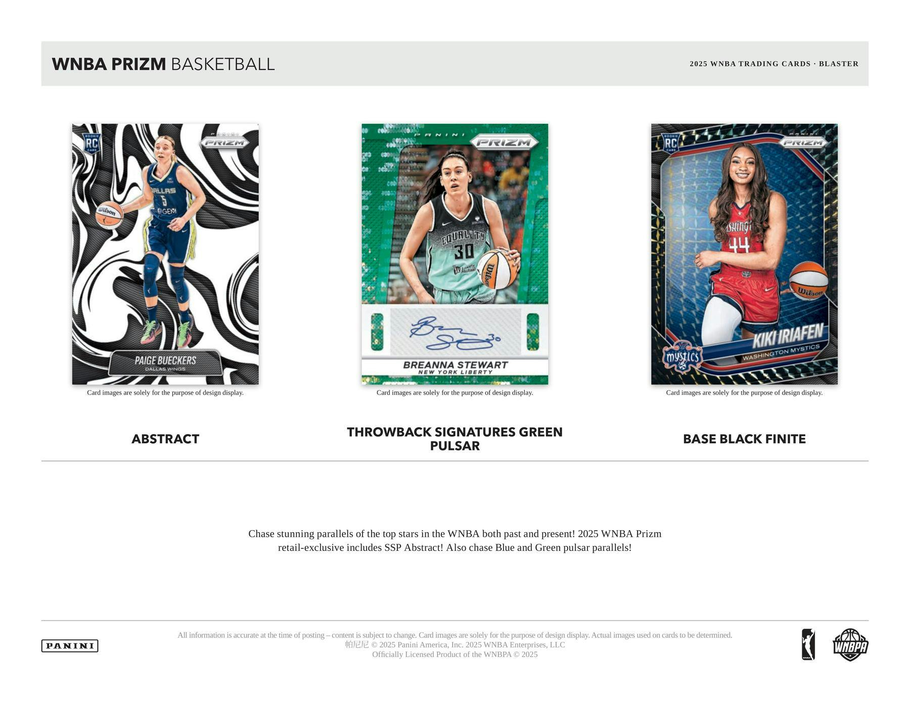 2025 Panini Prizm WNBA Basketball Blaster Box (Ice Prizms!) (2/9/26)