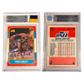 1986-87 Fleer #21 ADRIAN DANTLEY BAS 10 AUTHENTIC AUTO BECKETT JF Game Used Patch Jersey Fusion (KA)