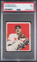1949 Bowman Warren Spahn #33 PSA 1 POOR – Boston Braves (GC) PSA cert 169885453 front scan