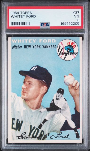 1954 Topps Whitey Ford #37 PSA 3 (GC)