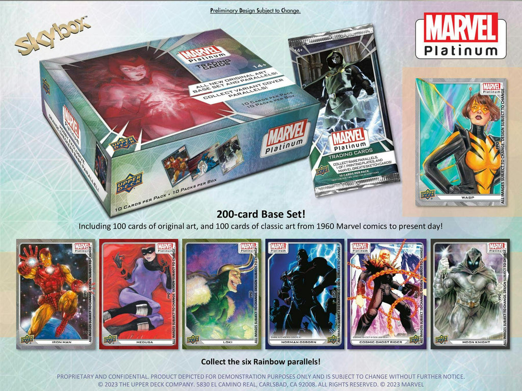 2024 Upper Deck Marvel Platinum Trading Cards Hobby Pack
