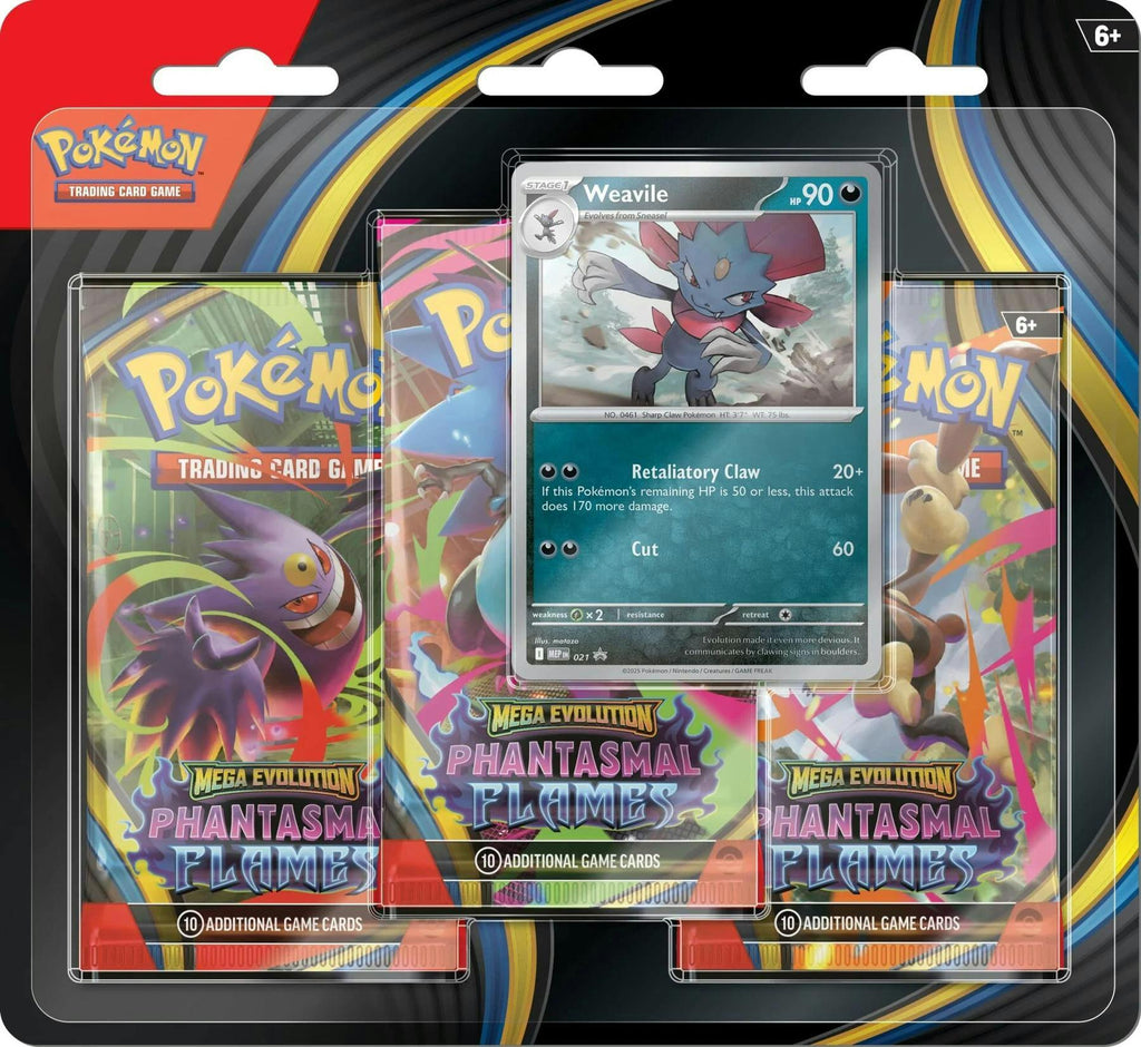 Pokemon Mega Evolution: Phantasmal Flames 3-Pack Blister (11/14)