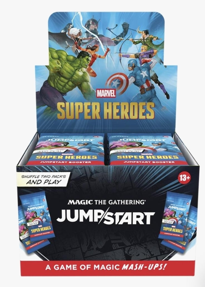 Magic The Gathering TCG: Marvel Super Heroes - Jumpstart Booster Display- 6/26