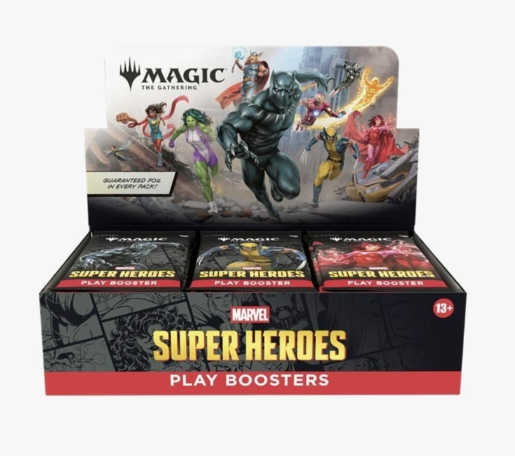 Magic The Gathering TCG: Marvel Super Heroes - Play Booster Display- 6/26