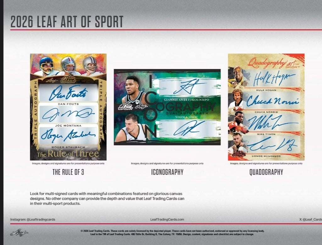 2026 Leaf Art of Sport Hobby Box (7/26/26)