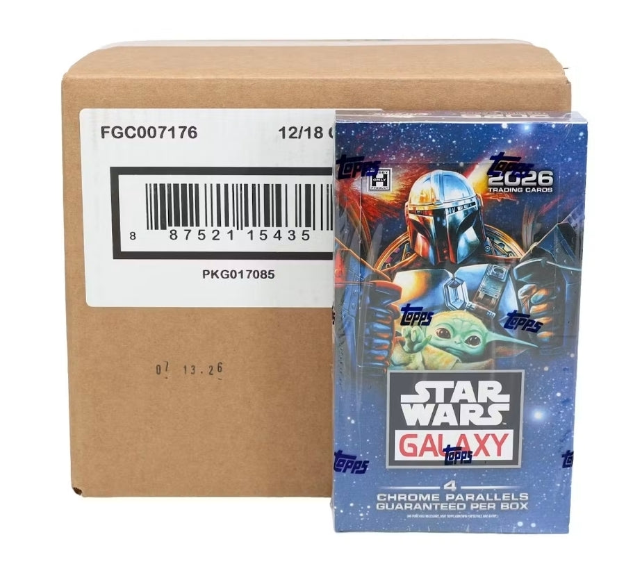 2026 Topps Star Wars Chrome Galaxy Hobby 12-Box Case