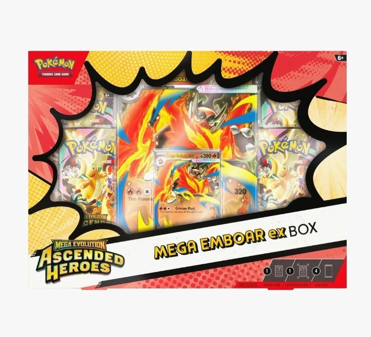 Pokémon TCG: Mega Evolution ME2.5 Ascended Heroes Mega ex 6-Box Case (Assorted)