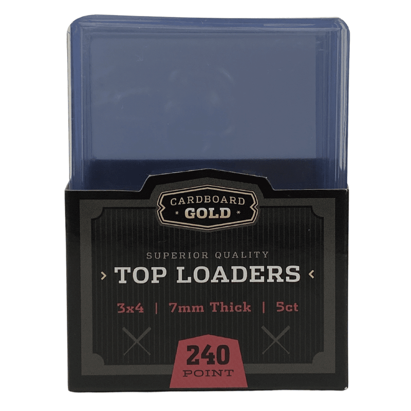 CBG Top Loaders for 240pt Thick Trading Cards (5ct Pack)